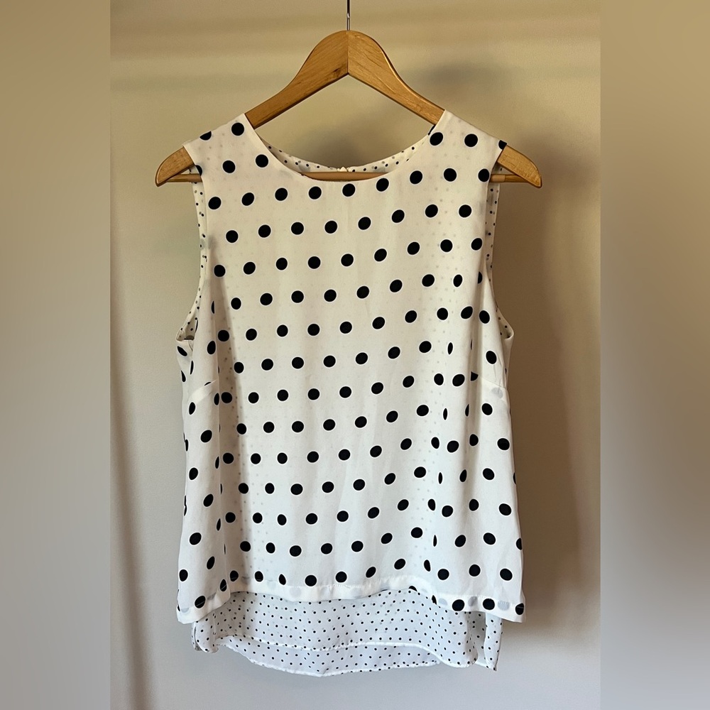 Polkadot Tank Top Blouse